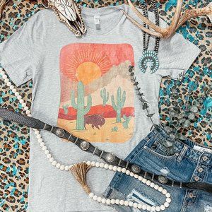 BUFFALO DESERT Handmade Graphic Tee